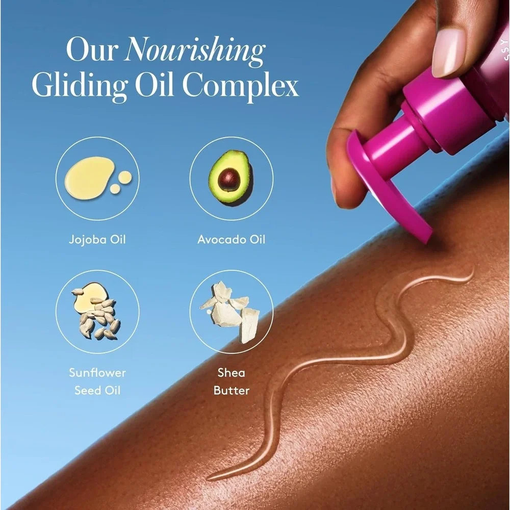 Athena Club Glossy Shave Oil Super Pink 8oz‎ Hydrating Shaving Oil
